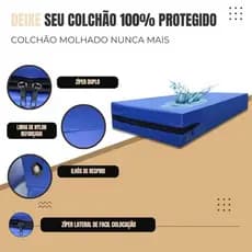 Capa de Colchão Protetora Solteiro com Ziper 100% Impermeável Hospitalar Promoção