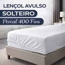 Lençol Avulso 400 Fios Solteiro Casal Queen King Peças Percal Cama Box- Várias Cores