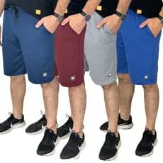 Bermuda  Moletom Masculina 3 Bolsos Estilo Casual Toque Macio