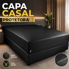 Capa Impermeável Casal Napa Bagum Com Zíper 100% Protetora- 4 Cores Disponível