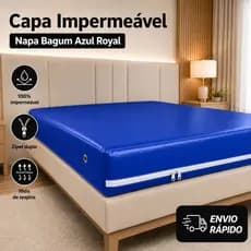 Protetor De Colchão Impermeável Casal Capa Colchão Napa Premium Vários Tamanhos