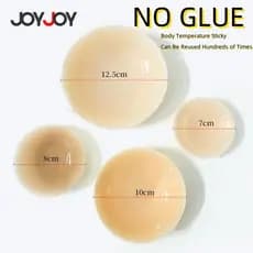 Protetor de Mamilo Silicone 8-10-13cm Sem Cola Pegajosa Sutiã Invisível Nubra Adesivo Reutilizável,tapa mamilos adesivo