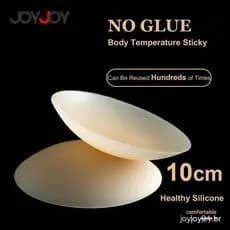Protetor de Mamilo de Silicone de 10cm Sem Adesivo Sutiã Invisível Nubra Acessórios Adesivos Reutilizáveis, capas adesiv