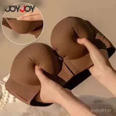 Sutiã sem alças macio de tamanho grande para meninas da moda, com frente fechada e pequeno busto, calcinhas femininas pu