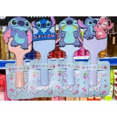 Escova de cabelo  cerdas macias adulto e infantil Lilo Stich Angel Disney Desenho Criança Cabelo Pente Stit Azul