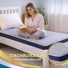 COLCHÃO SEMI ORTOPÉDICO SOLTEIRO D33 12A– 100% ESPUMA | FIRME E RESISTENTE