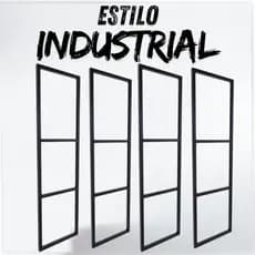 Suporte Prateleira Tripla Estilo Industrial Parede ou Teto Monaco 95x29cm