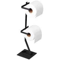 Suporte Porta Papel Higiênico Chão Metal Banheiro Ferragem Decoração Promoção Casa