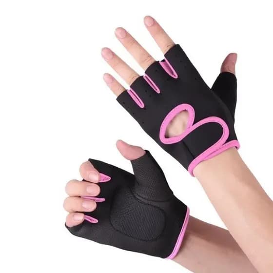 Luva Ciclismo meio dedo Feminina E Masculina ,luva de Musculação Academia  Antiderrapante