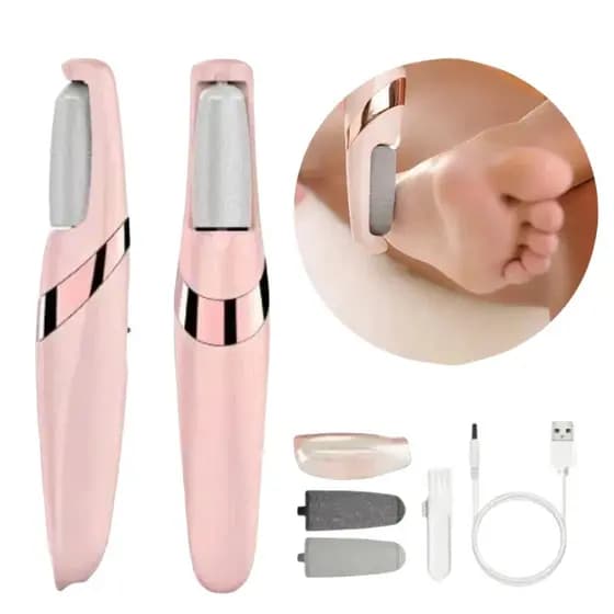 Lixador de Pé Elétrico - Esfoliador Tira Calos Pedicure Portátil Marisa Lixa Elimina Calo Usb