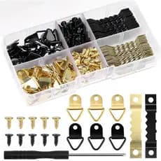 A  251pcs Kit De Suspensão De Porta-Retratos Com Parafusos E Ganchos De Cabeça Plana-Acessórios De Hardware