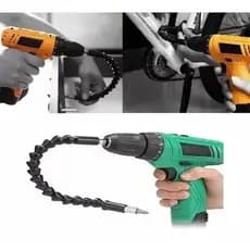 Cabo Extensor Flexível Parafusadeira 30cm Haste Prolongador Cabo Chicote Flexível Braço
