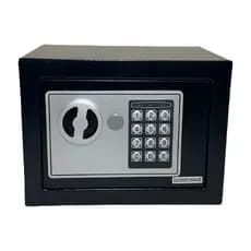 Cofre Digital Eletrônico Senha Teclado E Chave Reserva Cofre Para Casa Escritório Dinheiro Documentos Joias Preto