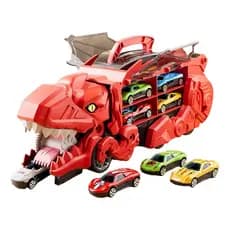 Caminhão Dino Cegonha com Pista e 4 Carrinhos - Original