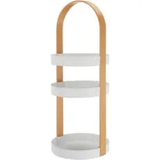 Organizador Cosméticos Madeira Umbra Bellwood Com 3 Bande...
