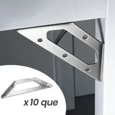 10 PCS Universal Furniture Corner Connector Fasten Triangle Support Frame Suporte De Canto De Aço Inoxidável Para Móveis