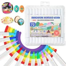 36/48/72/120 Cores Caneta Marcadora Acrílicos Ponta Dupla Atóxico, inodoro e à prova d'água Canetas De Aquarela Especial