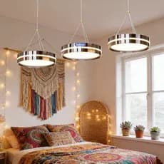 Lustre Sala Jantar Pendente Moderna Italiano 3 cores Espectro completo lustre para quarto Lampadas para sala salão