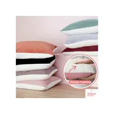 Kit 04 Fronhas Manta Plush Soft Dupla Face com Sherpa 70x50cm – Macias, Quentinhas, Toque Aveludado, Ideal Inverno