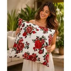 Capa de Almofada 60x60 Impermeável em Algodão Macio – Tamanho Grande para Sofá, Cama ou Poltrona com Estilo