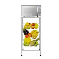 Fruteira Cão Cozinha Multiuso 4 Andares Tampo Extra Forte De Aço Suporta Microondas  Promoção
