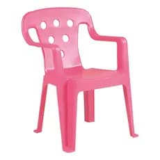 Cadeira de plastico Rosa para seu filho se divertir