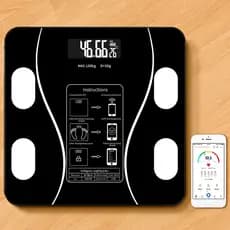 Balança Digital Corporal Profissional com Bioimpedância Bluetooth Inteligente e Suporte até 140kg