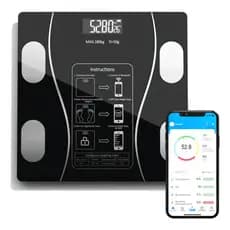 Balança Digital Com Aplicativo Medidora Corporal Bioimpedância até 180kg