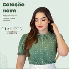 Blusa Camisa Feminina de Bolinhas Manga Cruta Moda Social Elegante Evangélica de Põa Básica