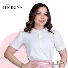 Camisa Moda Evangelica Feminina Blusa Manga Curta Elegante Básica Social Crepinho Seda Tendencia