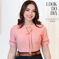 Blusa Feminina Elegante Laço Renda Manga Curta Crepe Social Evangélica Decote Gota Chique Casual