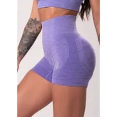 Shorts ROXO Academia levanta bumbum Fitness Cintura Alta Modeladora Empina Bumbum Secagem Rápida