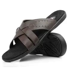 Sandália Chinelo Masculina Trançada Em Couro Legítimo