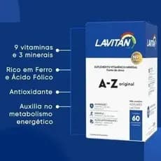 Suplemento Vitamínico Lavitan A - Z Original 60 Comprimidos