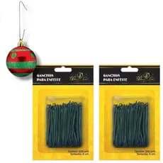 Kit 200 Arame Para Enfeite Ganchos De Pendurar Bola De Natal