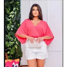 Blusa Bata Kimono Feminina Tecido Dunas | Não Amassa | Veste 40 ao 44 | Conforto e Elegância