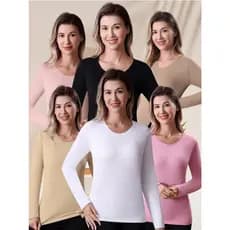 Blusa Termica feminina Segunda Pele Térmica Manga Longa com Proteção