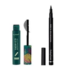 RÍMEL TROPICO RUBY ROSE/MASCARA DE CÍLIOS  + Caneta Delineadora Professional Ruby Rose Hb-090