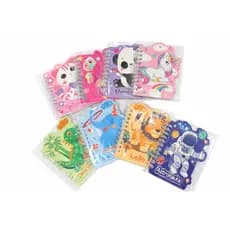 Caderninho Infantil Fofo 3D com Personagens | Bloco de Anotações Escolar Pequeno