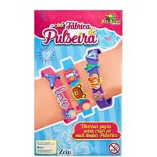Fábrica de Pulseiras Infantil Kit Completo | Fazer Pulseiras com Berloques e Adesivos Brinquedo Criativo +3