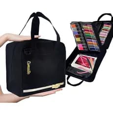 Manicure Premuim Bolsa Manicure Pedecure Grande Com Alta Capacidade Interna Para Esmalte Rsm Design Original