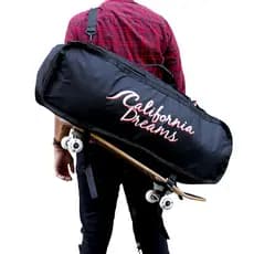 Mochila Viagem Trilha Skate Bag Impermeável 70L Preta 90cm California Dreams