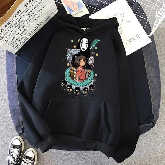 Blusa Moletom Canguru A Viagem Chihiro plus Size Roupa Bts kpop