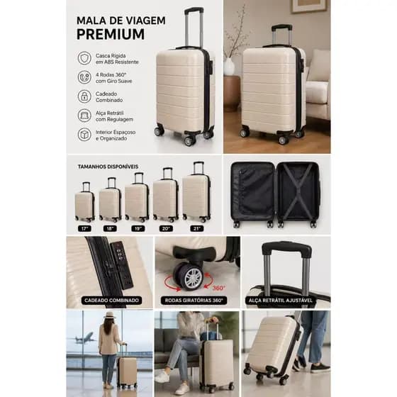 Mala De Viagem Voyage Prime 360 Premium