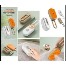 Escova de Luxo 3 em 1 com Vapor Autolimpante para Animais de Estimação - Premium Gatos e Cães