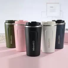Caneca Copo Café Coffee Isolado Termico de Aço Inoxidável à Prova de Vazamento 510ML