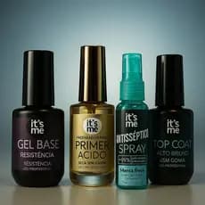 PREPARADORES DE UNHA DE GEL ACRIGEL ITS ME LANÇAMENTO GEL BASE PRIMER ACID E TOP COAT PRODUTO PREMIUM CLASSE AAA