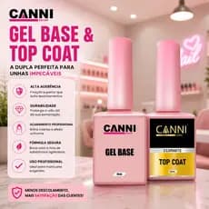 top coat diamante e Gel Base canni color  Fino Led/uv 10ml  Transparente Unhas  gel Acrigel LANÇAMENTO