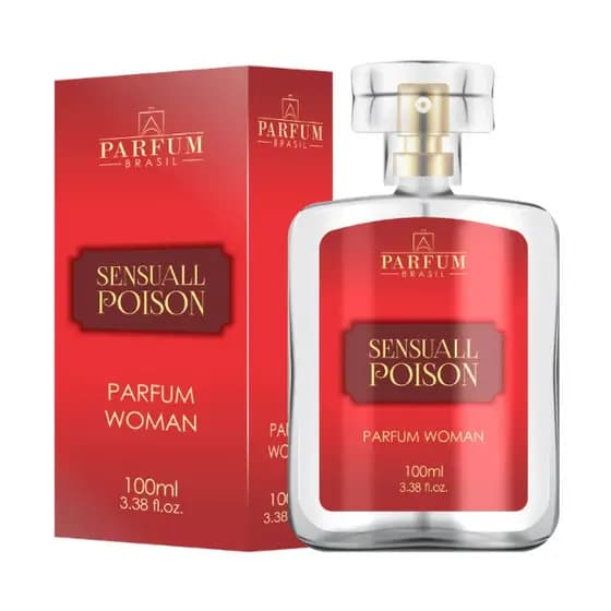 Perfume Original SENSUALL POISON Parfum Brasil Feminino 100ML e 35ML - EDT