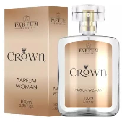 Perfume Original CROWN Parfum Brasil Feminino 100ML e 15ML - EDP